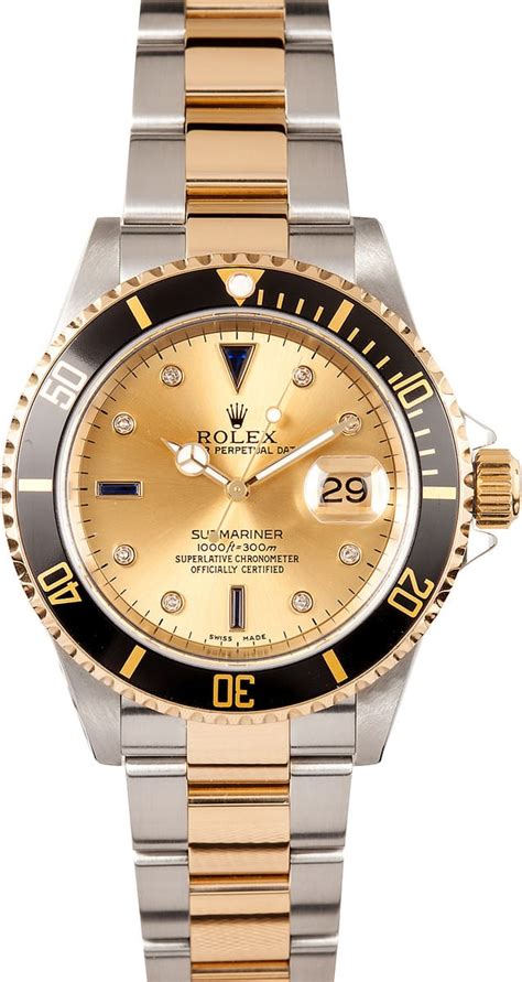 used rolex submariner two tone